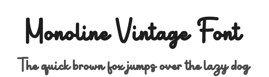 Monoline Vintage Font by Sugartype — Script Handwritten Font