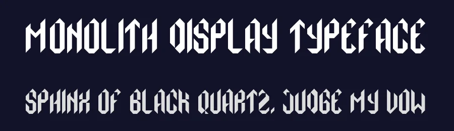 Monolith Display Typeface by gy.design — Blackletter Font — thumbnail 2
