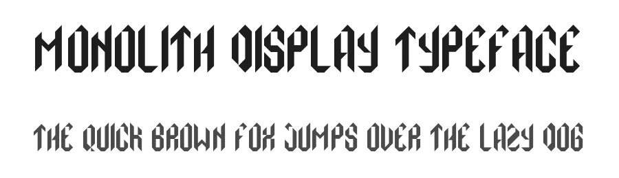 Monolith Display Typeface by gy.design β Blackletter Font