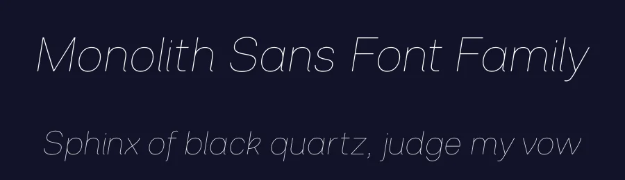 Monolith Sans Font Family by unio creative solutions — Sans Serif Font — thumbnail 2