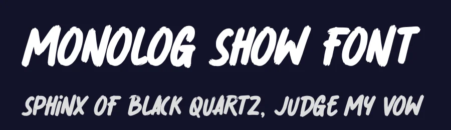 Monolog Show Font by Almarkha Type — Script Handwritten Font — thumbnail 2