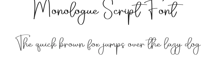 Monologue Script Font by creativeletter — Script Handwritten Font