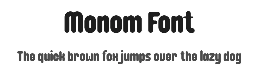 Monom Font by Dikas Studio β Sans Serif Font