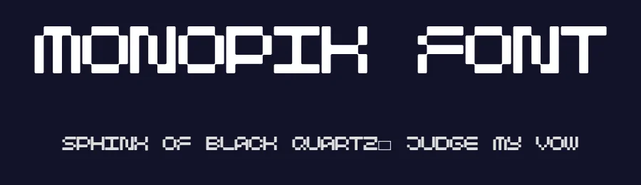 Monopik Font by Julpik — Display Font — thumbnail 2