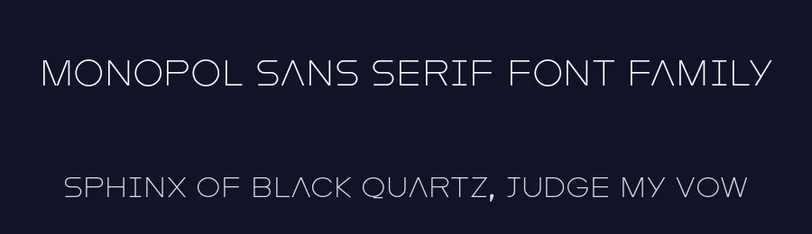 Monopol Sans Serif Font Family by Nguyen Gobber — Decorative Font — thumbnail 2