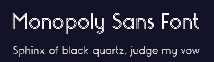 Monopoly Sans Font by NimaVisual — Sans Serif Font — thumbnail 2