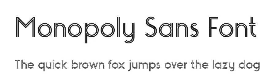 Monopoly Sans Font by NimaVisual — Sans Serif Font