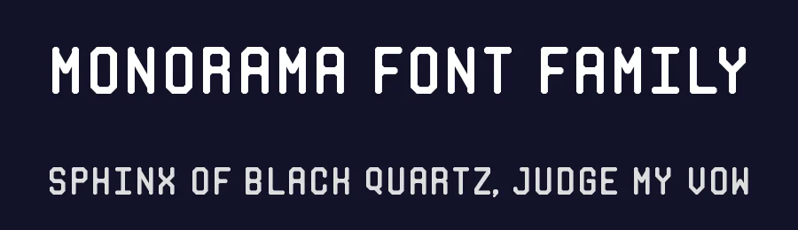Monorama Font Family by Deni Anggara — Sans Serif Font — thumbnail 2