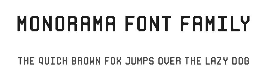 Monorama Font Family by Deni Anggara — Sans Serif Font