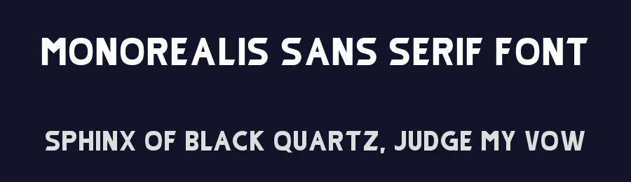 Monorealis Sans Serif Font by Azis Ihsan — Sans Serif Font — thumbnail 2