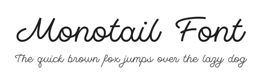 Monotail Font by Jolicia Type — Script Handwritten Font