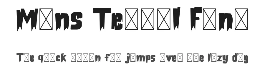 Mons Terial Font by Imoodev โ Display Font