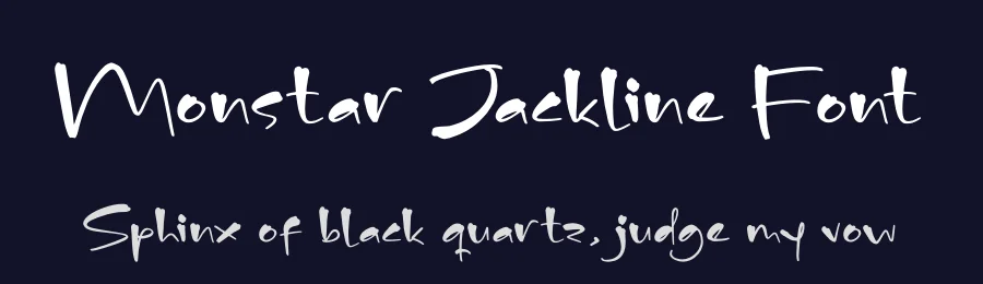 Monstar Jackline Font by glorytype — Script Handwritten Font — thumbnail 2