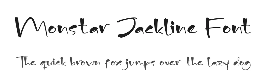 Monstar Jackline Font by glorytype — Script Handwritten Font