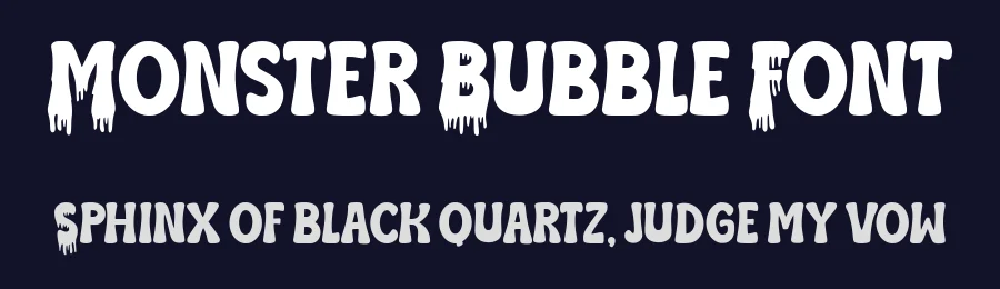 Monster Bubble Font by Siapgraph — Display Font — thumbnail 2