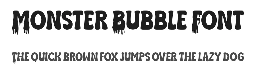 Monster Bubble Font by Siapgraph — Display Font
