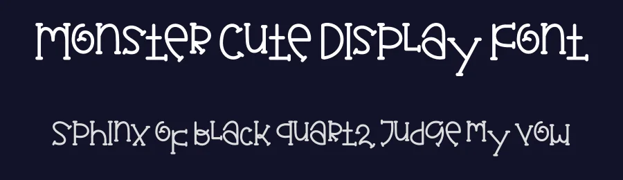 Monster Cute Display Font by inermediaSTUDIO — Display Font — thumbnail 2