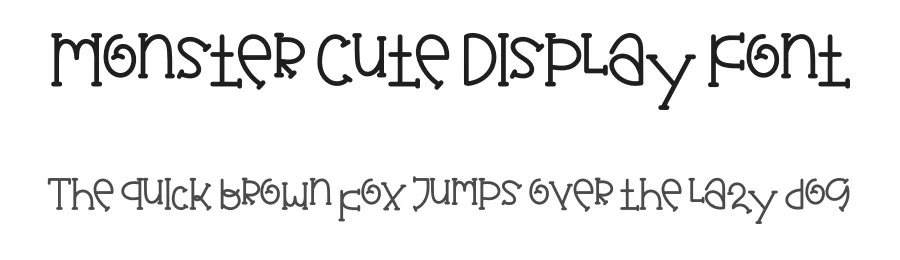 Monster Cute Display Font by inermediaSTUDIO — Display Font