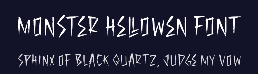 Monster Hellowen Font by letterfabric — Display Font — thumbnail 2