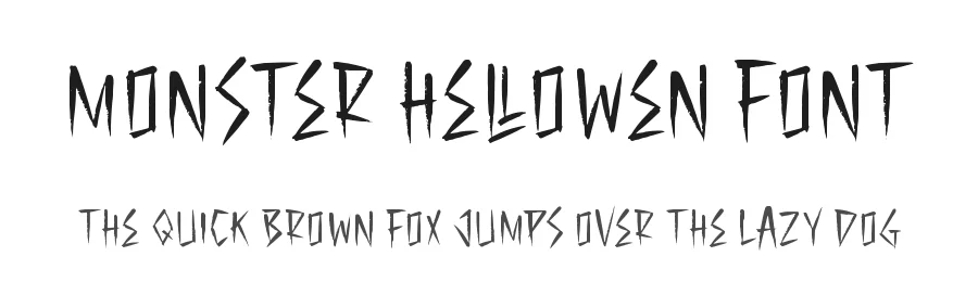 Monster Hellowen Font by letterfabric — Display Font