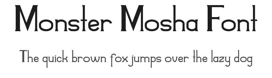 Monster Mosha Font by noahtype — Display Font