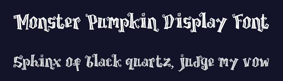 Monster Pumpkin Display Font by 607469 — Decorative Font — thumbnail 2