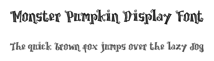 Monster Pumpkin Display Font by 607469 — Decorative Font