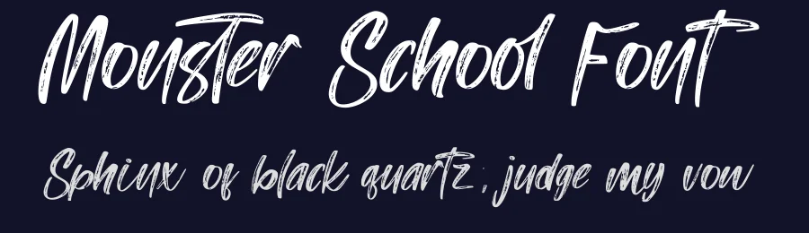 Monster School Font by fathype — Script Handwritten Font — thumbnail 2