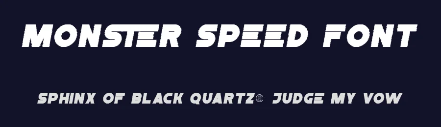 Monster Speed Font by RaisProject — Display Font — thumbnail 2
