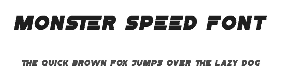 Monster Speed Font by RaisProject — Display Font