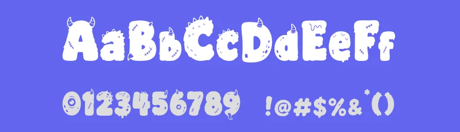 Monsterkins – Monster Display Font by wellscriptstudio — Display Font — thumbnail 3
