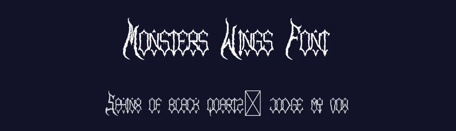 Monsters Wings Font by Rachmad bagus f — Display Font — thumbnail 2