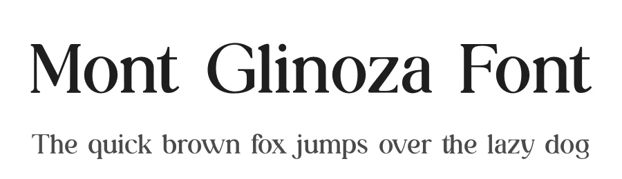 Mont Glinoza Font by UICreative — Serif Font
