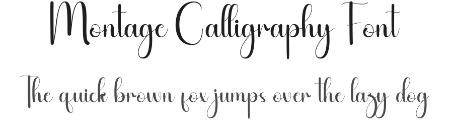 Montage Calligraphy Font by andikastudio — Script Handwritten Font