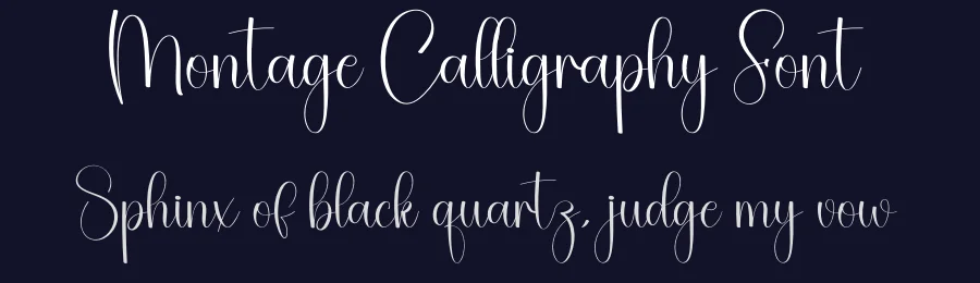 Montage Calligraphy Font by creativeletter — Script Handwritten Font — thumbnail 2