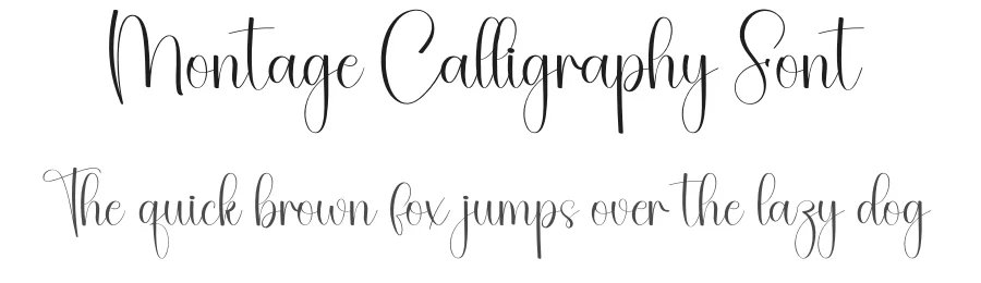 Montage Calligraphy Font by creativeletter — Script Handwritten Font