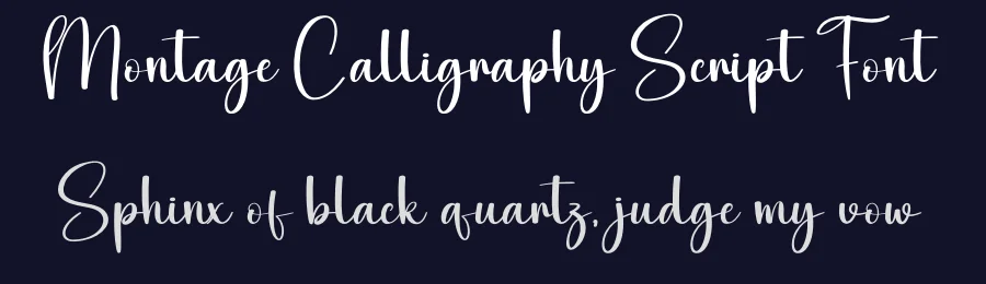 Montage Calligraphy Script Font by creativeletter — Script Handwritten Font — thumbnail 2