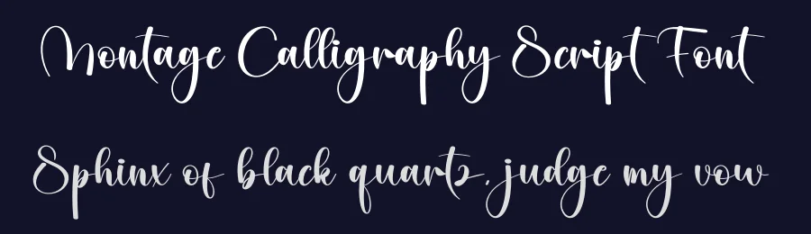 Montage Calligraphy Script Font by creativeletter — Script Handwritten Font — thumbnail 2