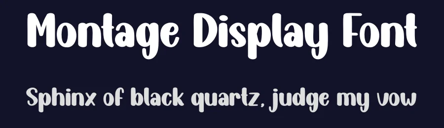 Montage Display Font by creativeletter — Script Handwritten Font — thumbnail 2