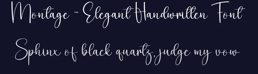 Montage – Elegant Handwritten Font by creativeletter — Script Handwritten Font — thumbnail 2