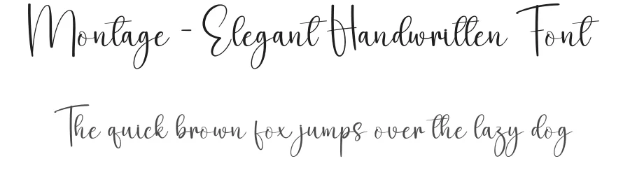 Montage – Elegant Handwritten Font by creativeletter — Script Handwritten Font