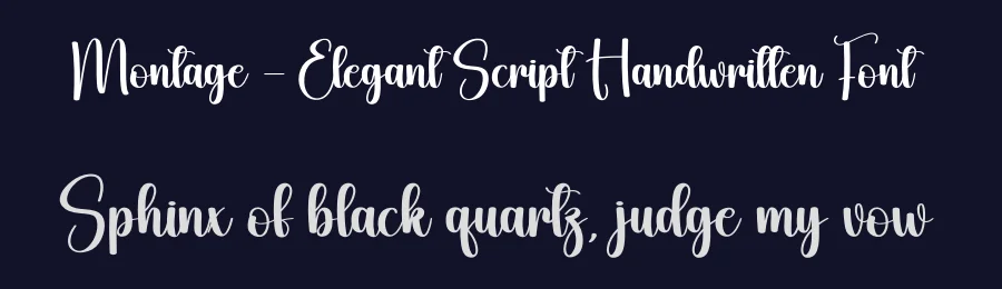 Montage – Elegant Script Handwritten Font by creativeletter — Script Handwritten Font — thumbnail 2