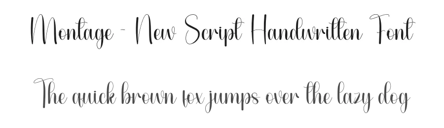 Montage – New Script Handwritten Font by andikastudio — Script Handwritten Font