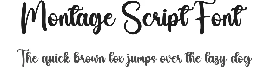 Montage Script Font by andikastudio — Script Handwritten Font