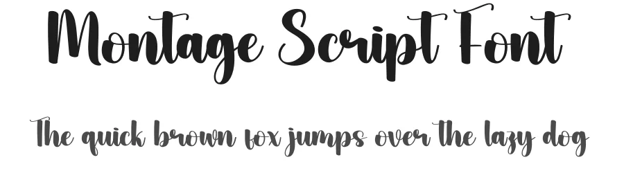 Montage Script Font by creativeletter — Script Handwritten Font