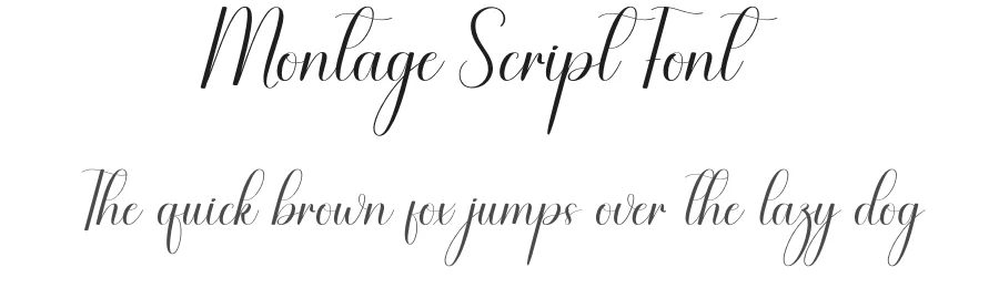 Montage Script Font by andikastudio — Script Handwritten Font