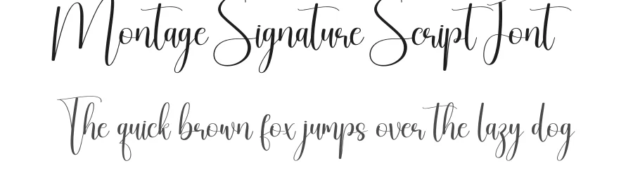Montage Signature Script Font by creativeletter — Script Handwritten Font