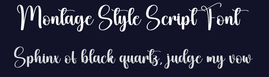 Montage Style Script Font by creativeletter — Script Handwritten Font — thumbnail 2