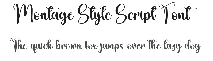 Montage Style Script Font by creativeletter — Script Handwritten Font
