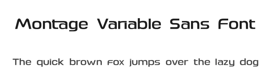 Montage Variable Sans Font by Basnistudio — Serif Font